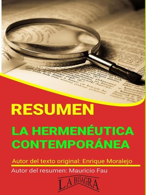 cover image of Resumen de La Hermenéutica Contemporánea